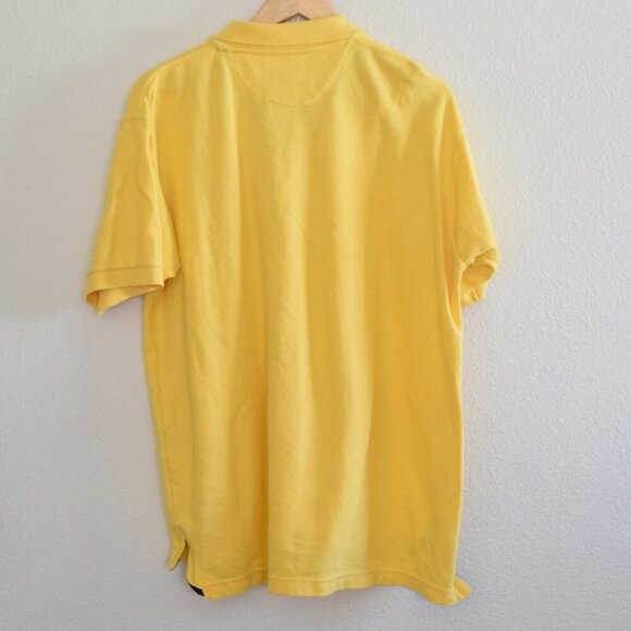 CHAPS RALPH LAUREN Casual Polo Shirt In Yellow Size Large - Picture 2 of 4